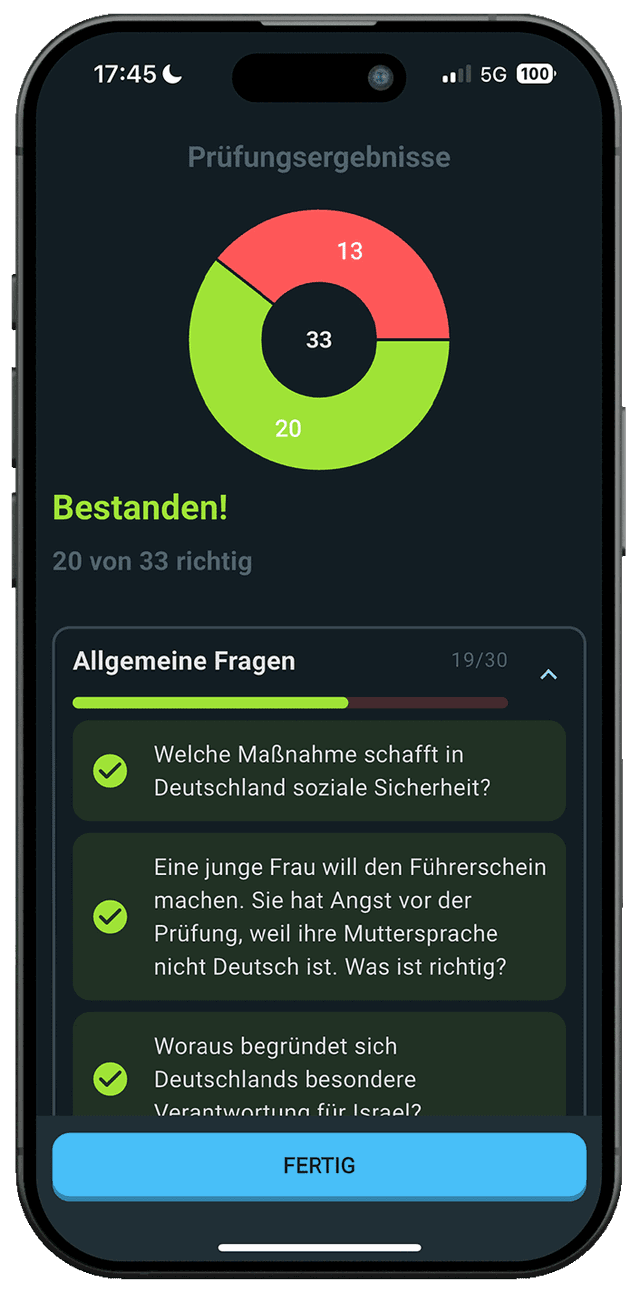 Leben in Deutschland iPhone Screenshot