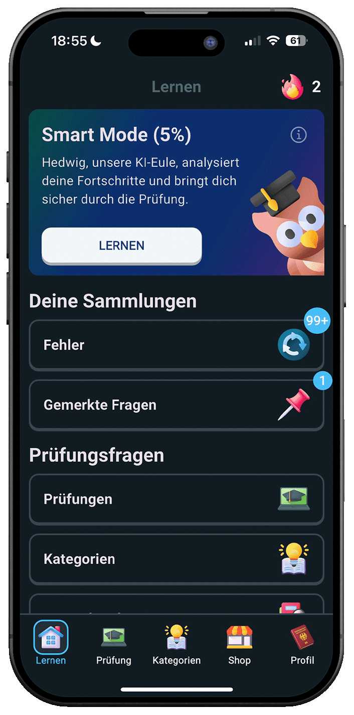 Leben in Deutschland App auf dem Smartphone